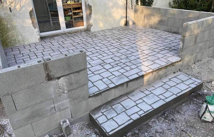 Maçonnerie en béton décoratif La Plaine-sur-Mer